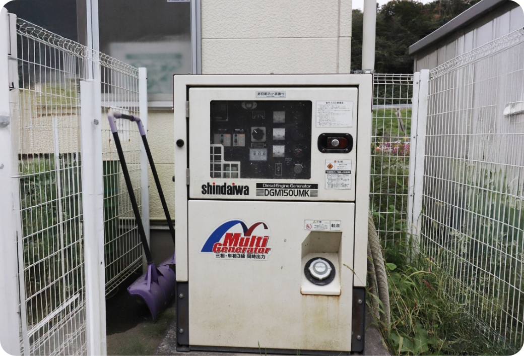 軽油発電機設備：12.5 kva