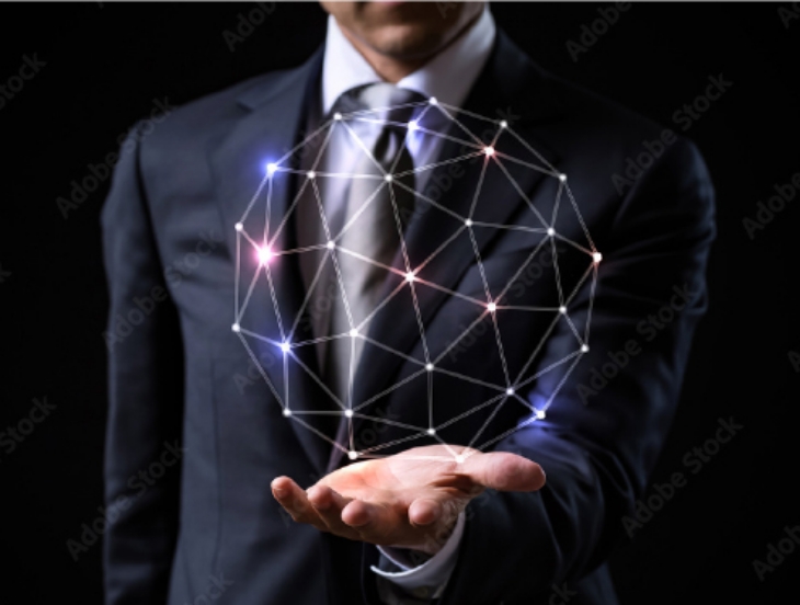 ビジネスネットワークを表す人物の写真